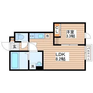【新築】デュマンA【1階】の間取り