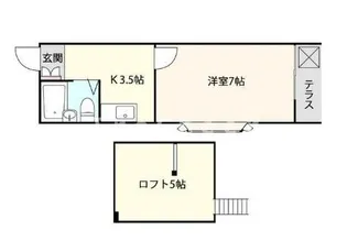 パレス平和台【1階】の間取り