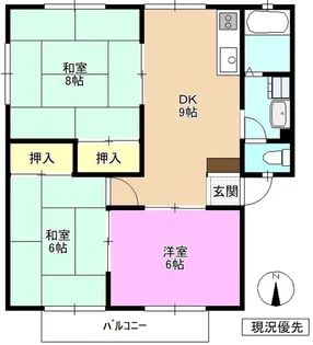 グレイシー箱清水 A棟【1階】の間取り