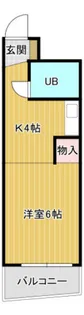 山崎マンション【3階】の間取り