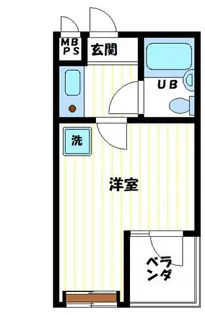 東京都国立市中1【マンション】の間取り
