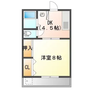 コーポ桜ヶ丘【1階】の間取り