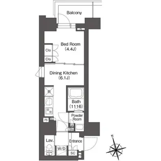 東京都台東区駒形1【マンション】の間取り
