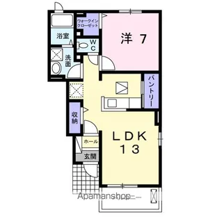 千葉県香取市小見川【アパート】の間取り