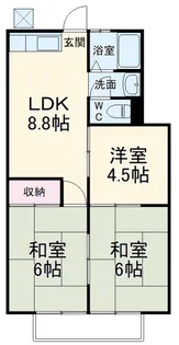 メイプルタウンI【2階】の間取り