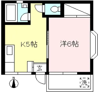 ベルハイム成城【1階】の間取り