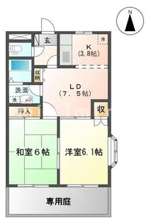 熊本県熊本市南区荒尾1【アパート】の間取り