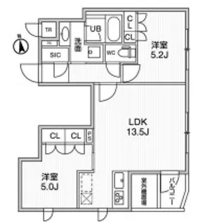 ディームス西早稲田【4階】の間取り