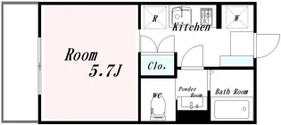 ルーナクレシェンテ新丸子【3階】の間取り