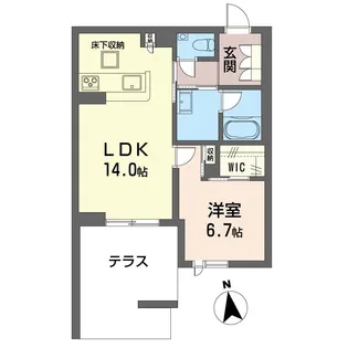 エーゲリア【1階】の間取り