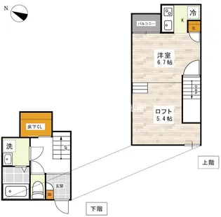 ADC保田窪カーサ【1階】の間取り