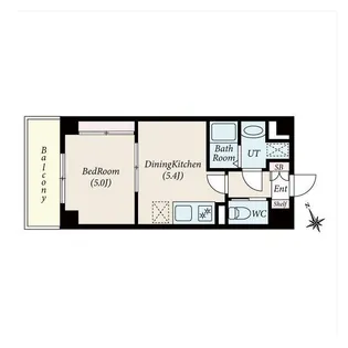 東京都新宿区山吹町【マンション】の間取り