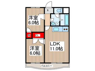 ソシアルパレス【1階】の間取り
