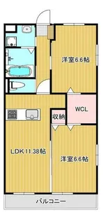 サンシャイン帯山【2階】の間取り
