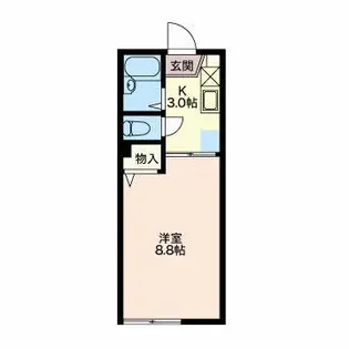 シエスタ柏原【1階】の間取り