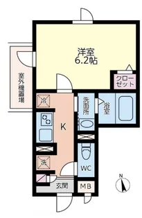 エムクォート三軒茶屋【2階】の間取り