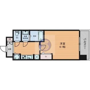 スワンズシティ大阪城南【6階】の間取り