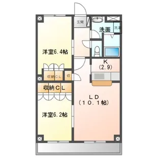 神奈川県秦野市堀川【マンション】の間取り