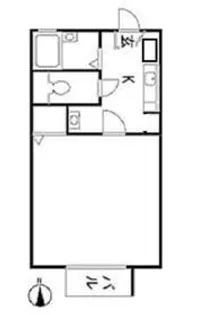 コーポクリーブランド【1階】の間取り