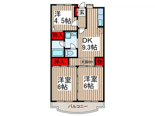 ひかりハイツ【4階】の間取り