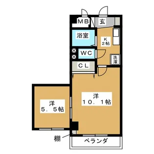 コンチェルトハウス【3階】の間取り