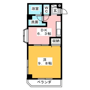 グレイス第8マンション【5階】の間取り