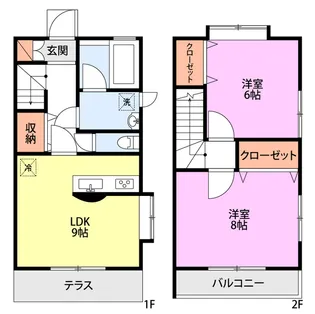 ベルシュ C【1階】の間取り