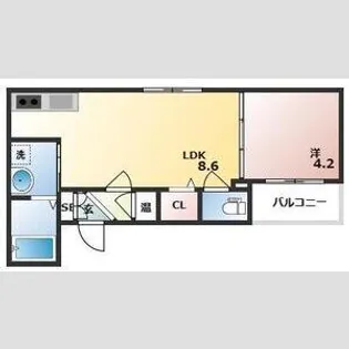 GRANDIR湊【3階】の間取り