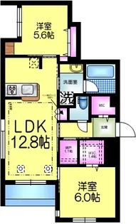 千葉県千葉市中央区登戸5【マンション】の間取り