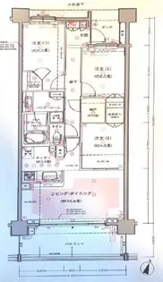 パークスクエアさいたま新都心ブリーズコートB棟【9階】の間取り