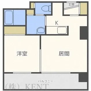 クレアシオン桑園【9階】の間取り