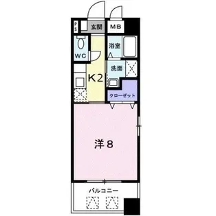 アヴニール東雲【2階】の間取り