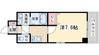 W.O.B UMEDA【5階】の間取り