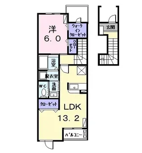 リリィ・ガーデン【2階】の間取り