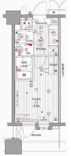 グランド・ガーラ横濱元町【8階】の間取り