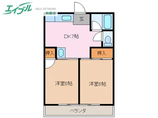 ラビデンスSAWA【1階】の間取り