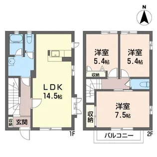 アミューズ大南【1階】の間取り