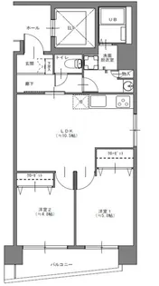 インプルーブ上野松が谷【7階】の間取り