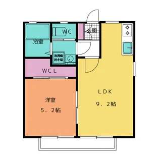 サンライト【2階】の間取り