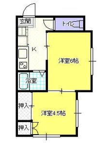 ベルメゾン【2階】の間取り