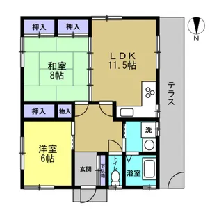 MKハイツ【1階】の間取り
