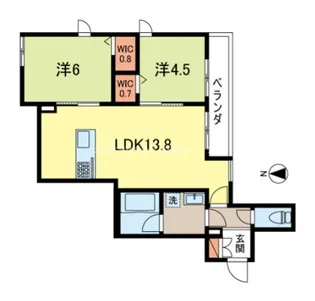 CREST I【2階】の間取り