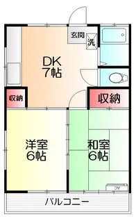 コーポ成美【2階】の間取り