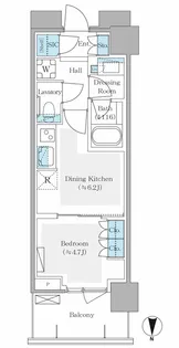 パークシティ中野ザタワー エアーズ【22階】の間取り