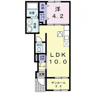 司レジデンス【1階】の間取り