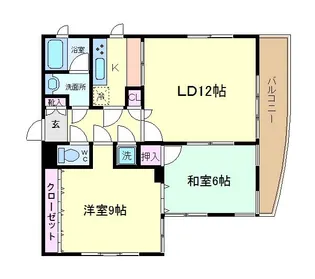 シェルポート【2階】の間取り