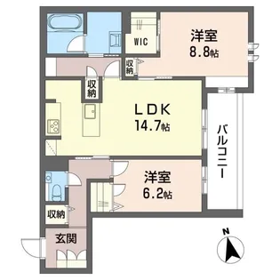 ウィズプラス大船【3階】の間取り