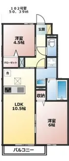 桜丘4丁目TKアパート【1階】の間取り