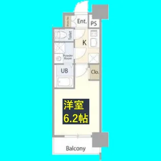 エスリード上前津LIVIA【5階】の間取り