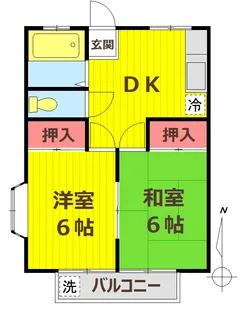 シャトー幸【1階】の間取り